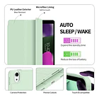 Mica + Smart Case Para Ipad Air 11 M4 Chip (2026) A3459 A3460 A3463 Verde Menta 2