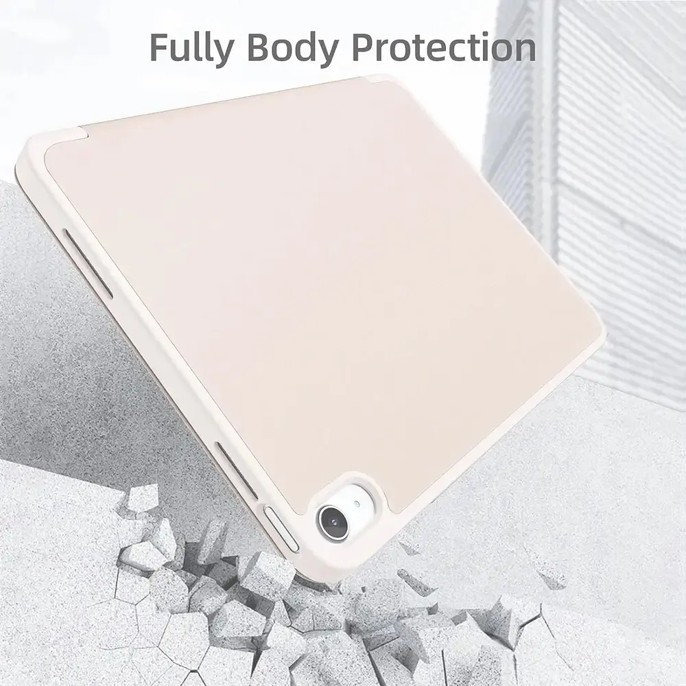 Mica + Smart Case Para iPad Air 11 M4 Chip (2026) A3459 A3460 A3463 Rosa Mate 2