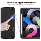 Mica + Smart Case Para Ipad Air 11 M4 Chip (2026) A3459 A3460 A3463 Negro 2