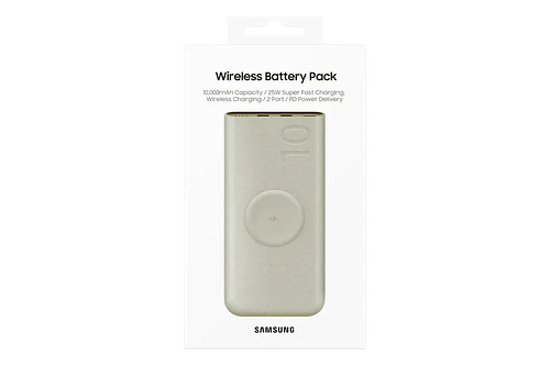 Samsung Batería Inalámbrica 25w Wireless Battery Pack 10000mah Para Galaxy S26 Plus Ultra