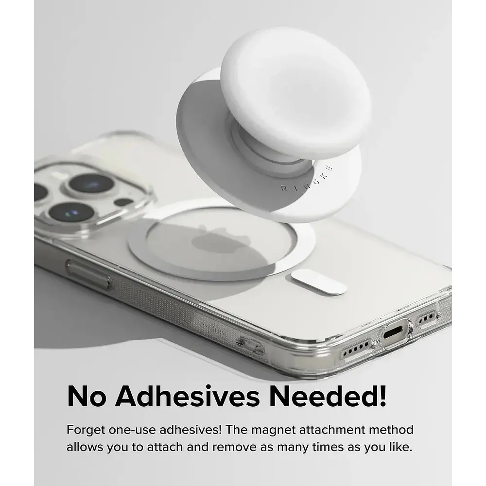 Ringke Pop Socket (mag) Para Iphone 17e (2026) Blanco 2