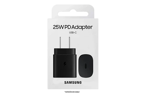 Samsung Cargador de Pared 25watts Para Galaxy A57 A37 25w Negro