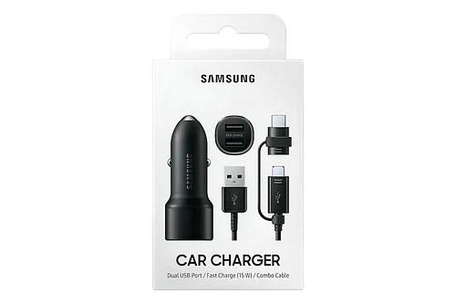 Samsung Cargador D Auto Dual 15w Para Galaxy S26 Plus Ultra 