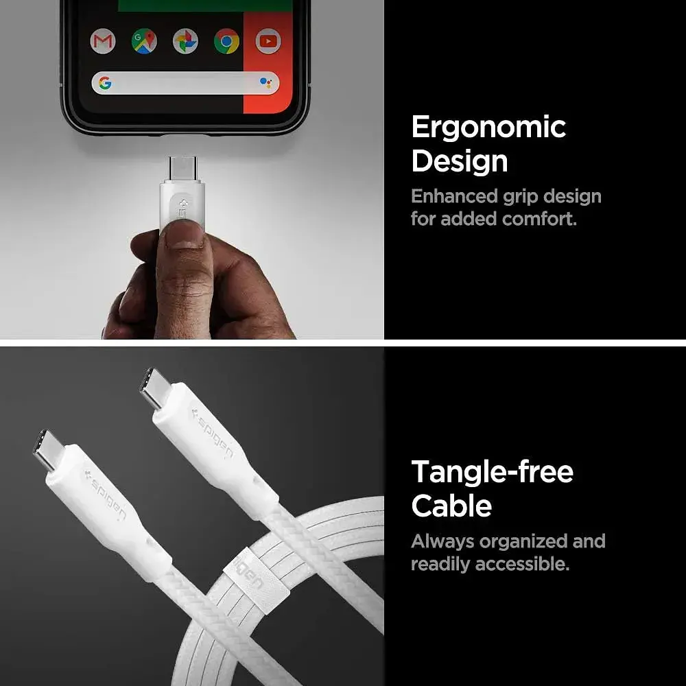 Cable Spigen Nylon Usb-c 1.5m Para Galaxy S24 Plus Ultra 2