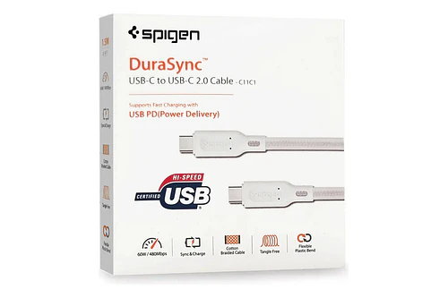 Cable Spigen Nylon Usb-c 1.5m Para Iphone 16e (2025)