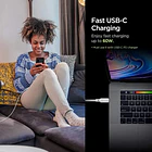 Cable Spigen Nylon Usb-c 1.5m Para Iphone 17e (2026) 4