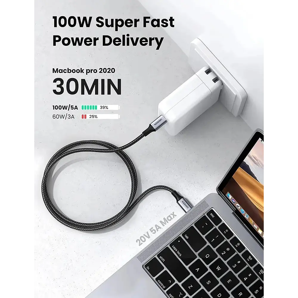 Cable Ugreen Usb-c 100w 2m Para Macbook Neo 13 (2026) A3404 7