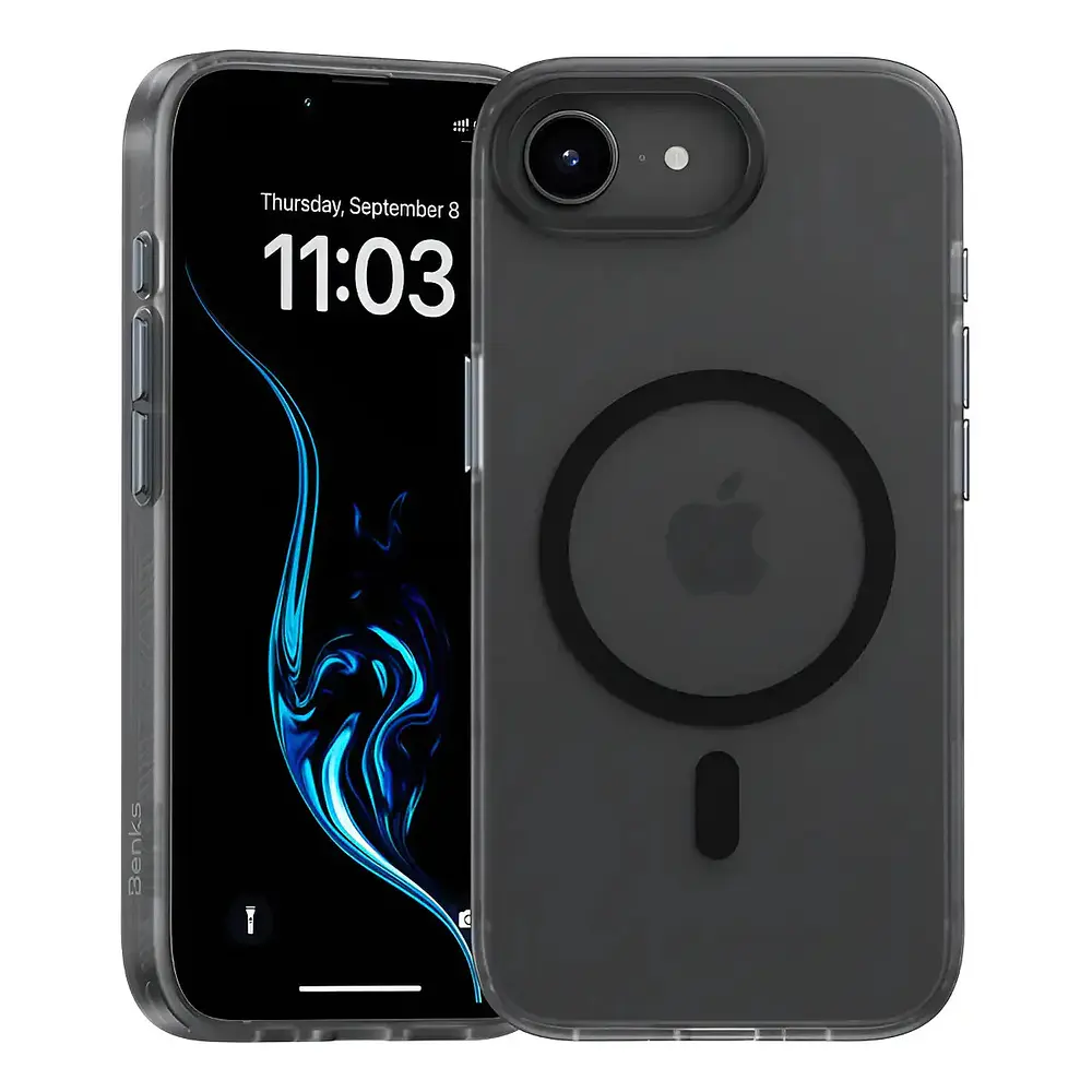 Case Benks Lucid Armor (mag) Para Iphone 17e (2026) Smoke 1