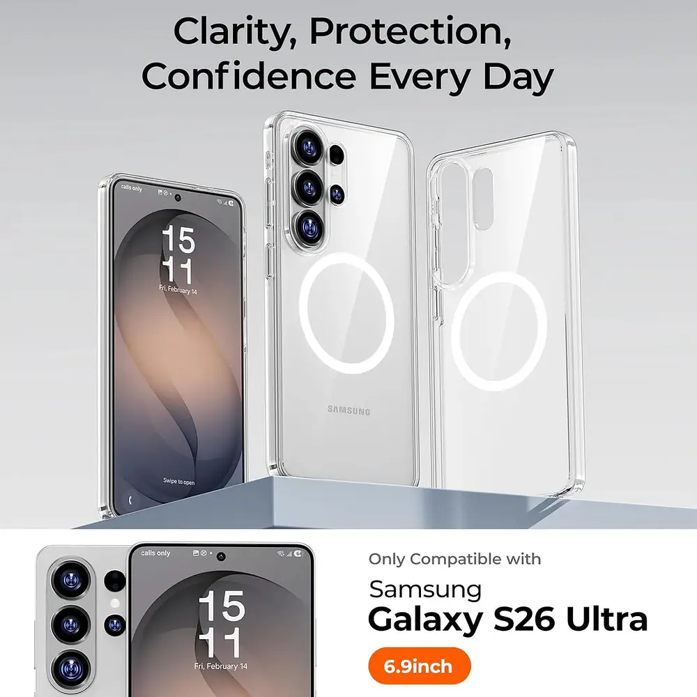 Case Benks Crystal (mag) Para Galaxy S26 Ultra (2026) Clear 2