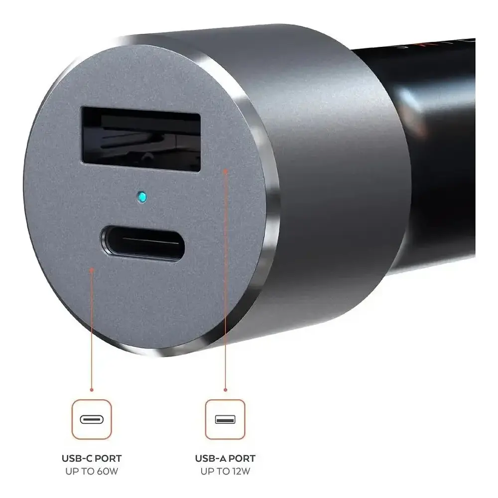 Satechi Cargador De Auto 72w Para Iphone 17e (2026) 2