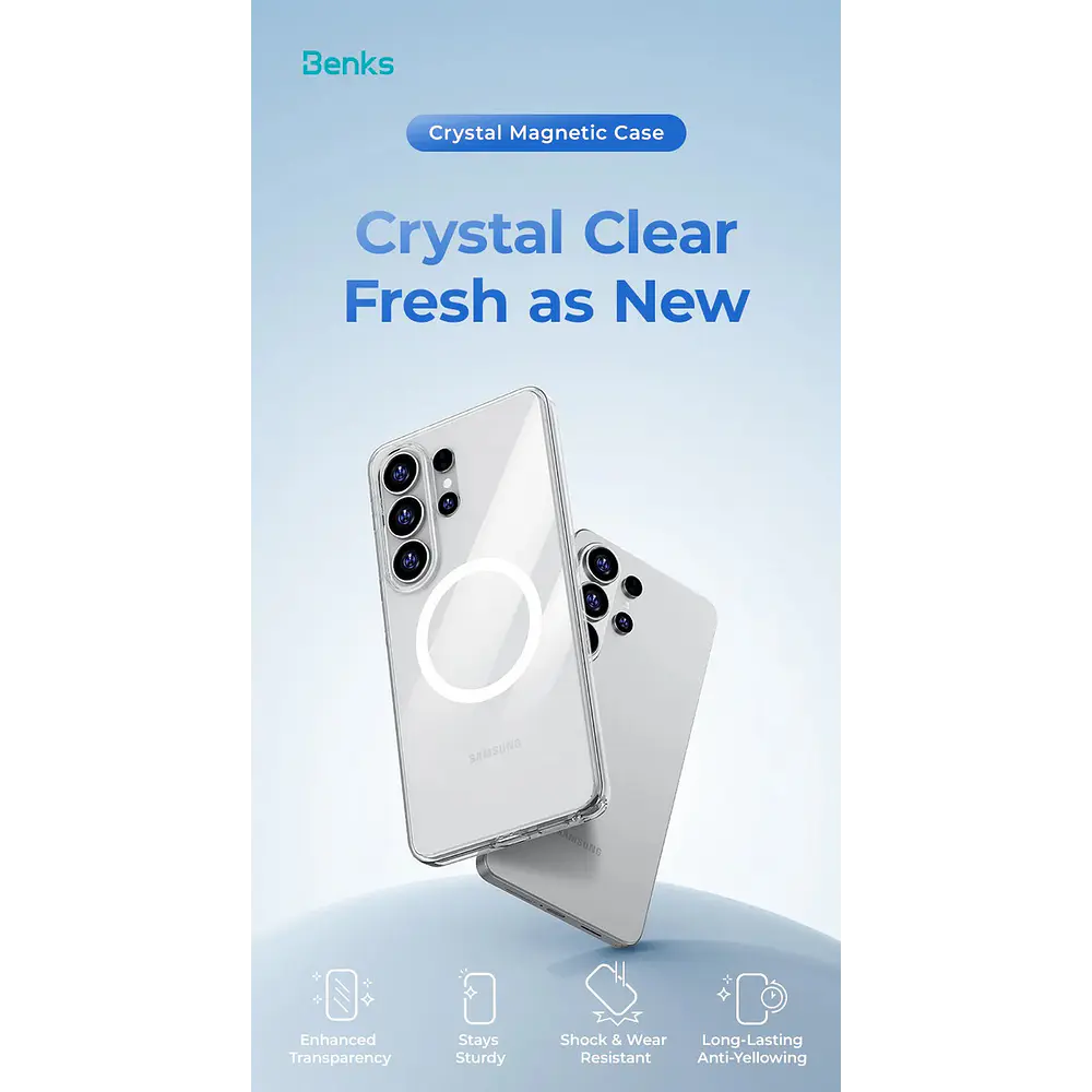 Case Benks Crystal (mag) Para Galaxy S26 Plus (2026) Clear 6