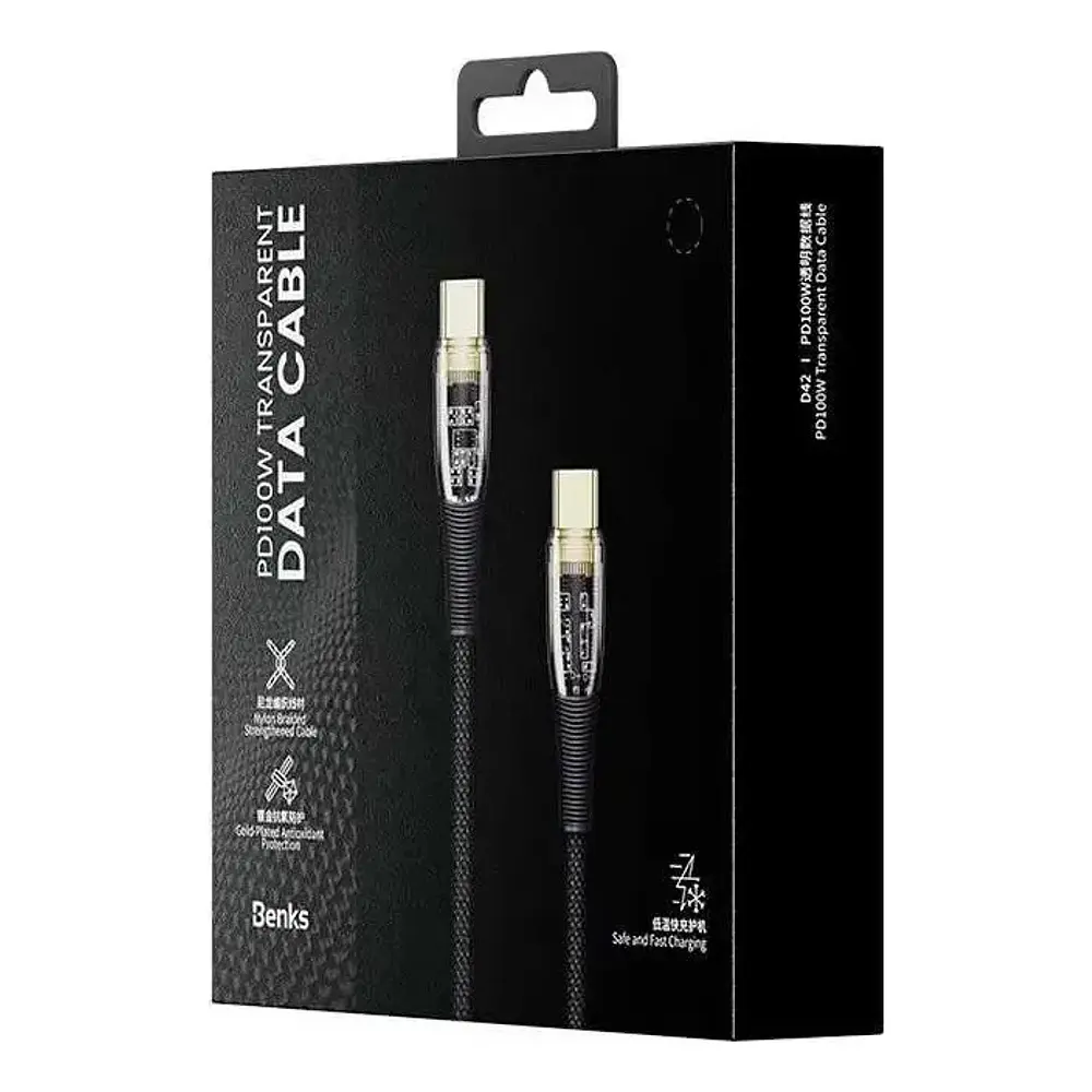 Cable Benks Usb-c 100w 5a 2m Para Iphone 17e (2026) 5