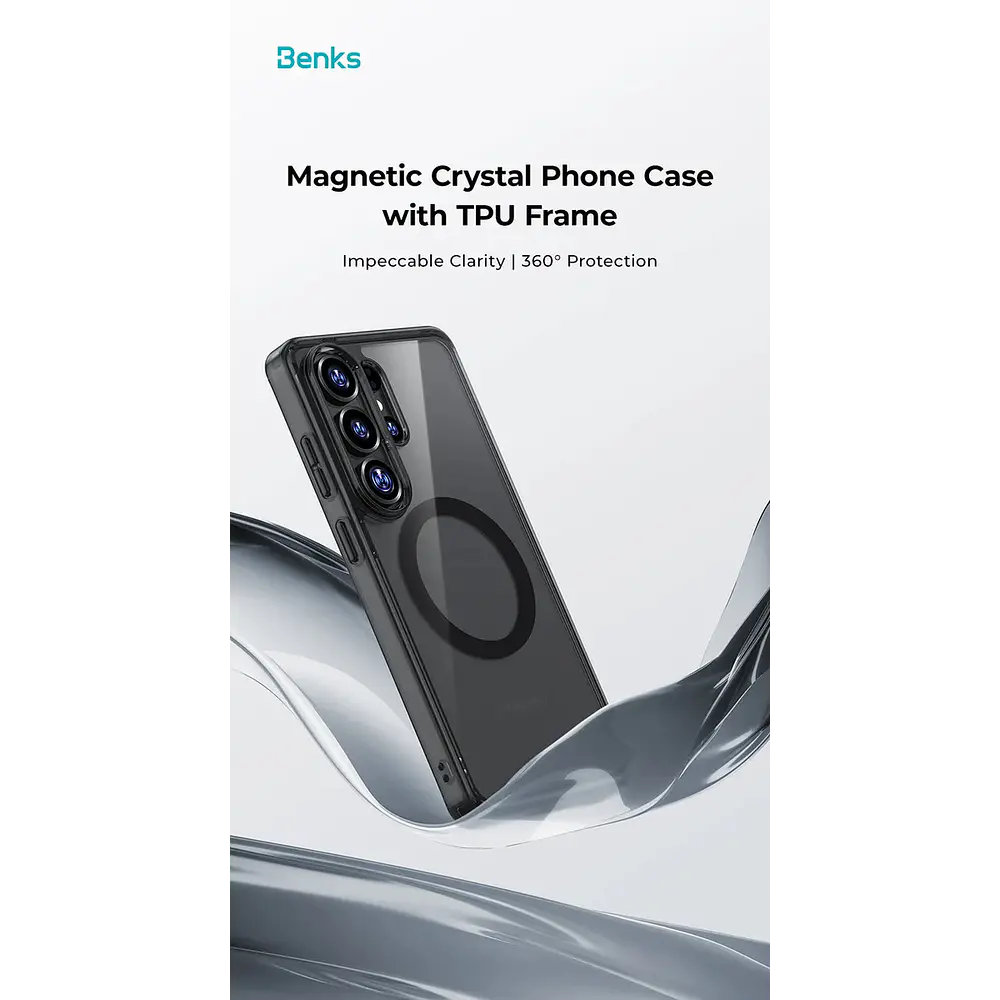 Case Benks Crystal (mag) Para Galaxy S26 Ultra (2026) Black 6