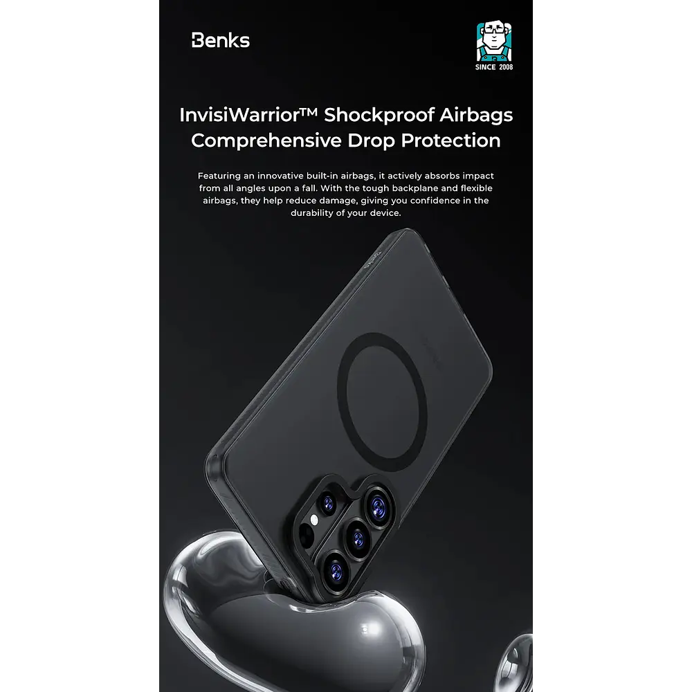 Case Benks Lucid Armor (mag) Para Galaxy S26 Ultra Smoke 7