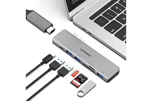 Adaptador Hub Upgrow Usb C 7en2 Para Macbook Air 15 M5 A3448