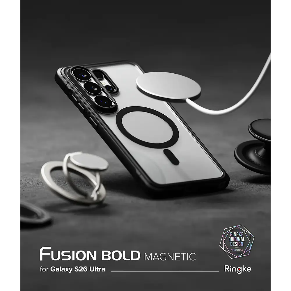 Case Ringke Fusion Bold (mag) Para Galaxy S26 Ultra Black 3