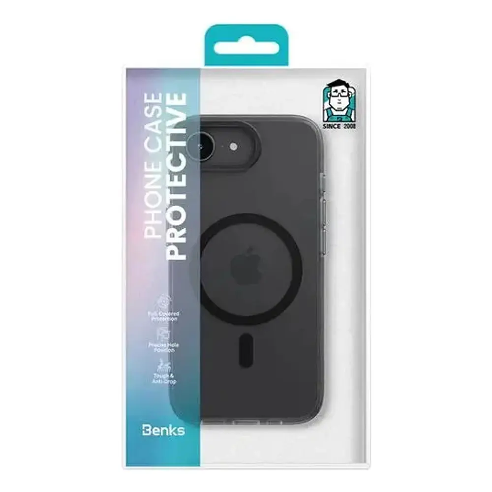 Case Benks Lucid Armor (mag) Para Iphone 17e (2026) Smoke 10