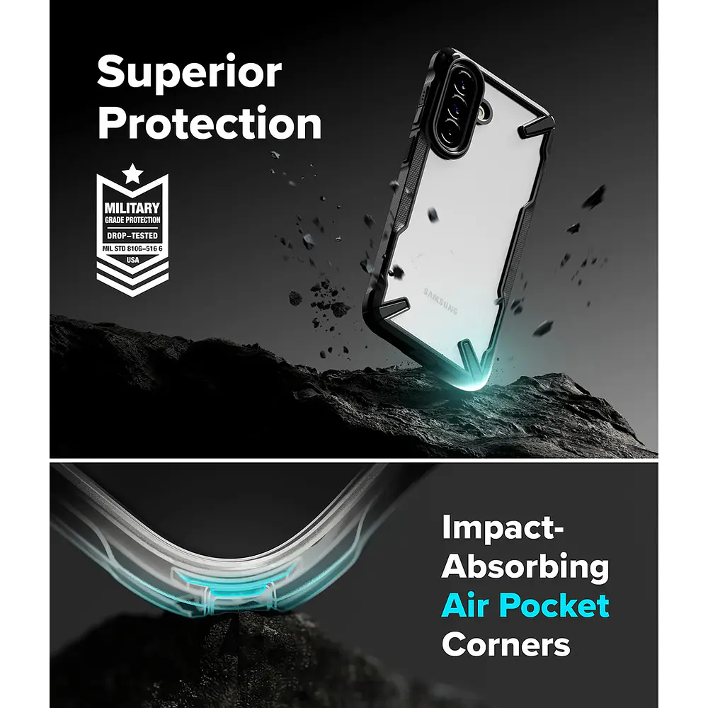 Case Ringke Fusion X Para Galaxy A57 5g (2026) Black 6