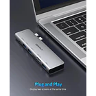 Adaptador Hub Upgrow Usb C Para Macbook Air 13.6 M5 A3449 6