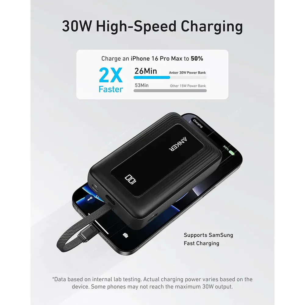 Anker Batería Externa 30w 20000 Para Galaxy S26 Ultra Plus 2