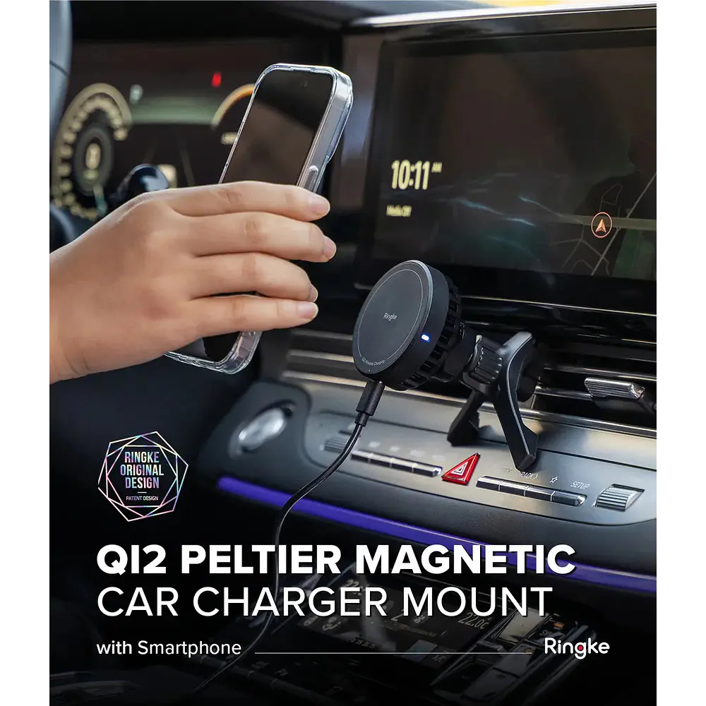 Cargador Auto Ringke Qi2 (mag) 15w Para Galaxy S26 Plus Ultra  2