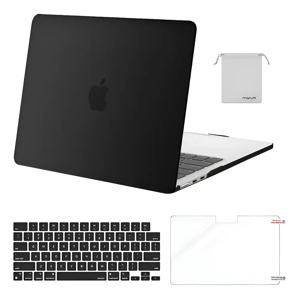 Case Mosiso Para Macbook Air 13.6 M5 A3449 (2026) + Micas 1