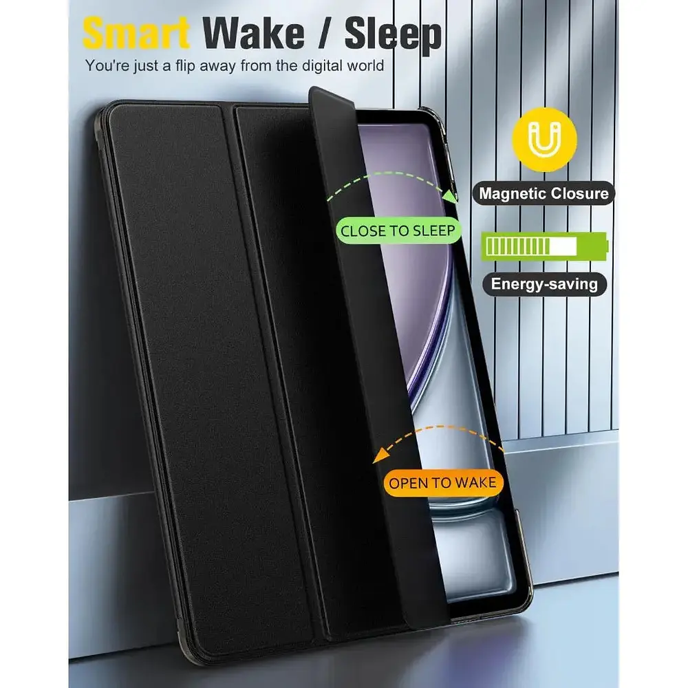 Case Moko Smartshell Para Ipad Air 13 M4 Chip (2026) A3461 A3462 A3464 Negro 8