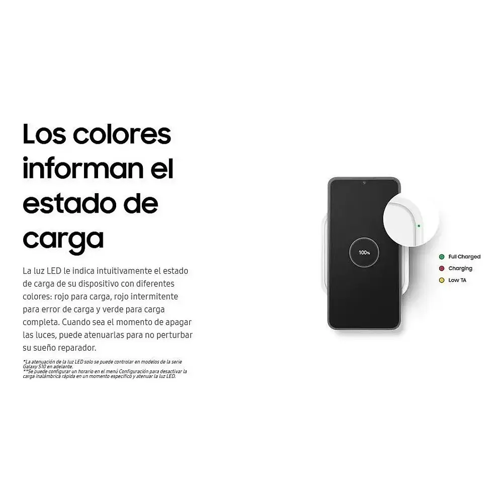 Cargador inalámbrico Samsung Super Fast Wireless Charger Pad 15w Galaxy S26 Plus Ultra (con Cargador de pared 25W) 3