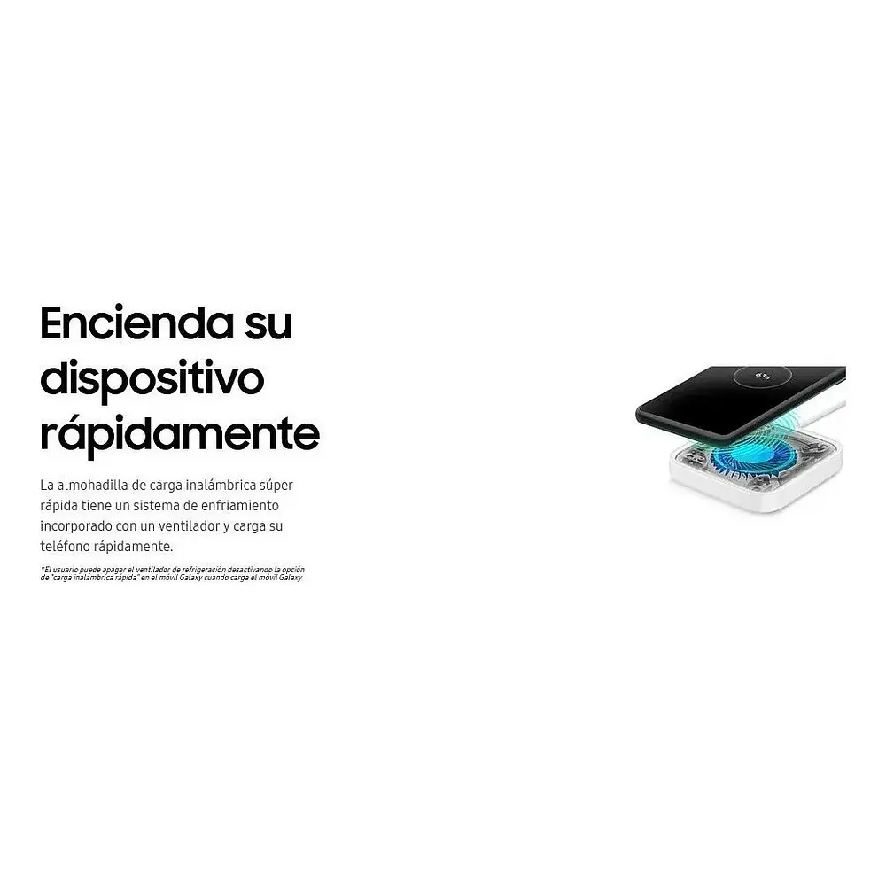 Cargador inalámbrico Samsung Super Fast Wireless Charger Pad 15w Galaxy S26 Plus Ultra (con Cargador de pared 25W) 4