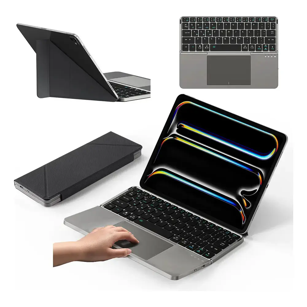 Teclado Portátil Touchfold Para Ipad Air 11 M4 Chip (2026) A3459 A3460 A3463 1