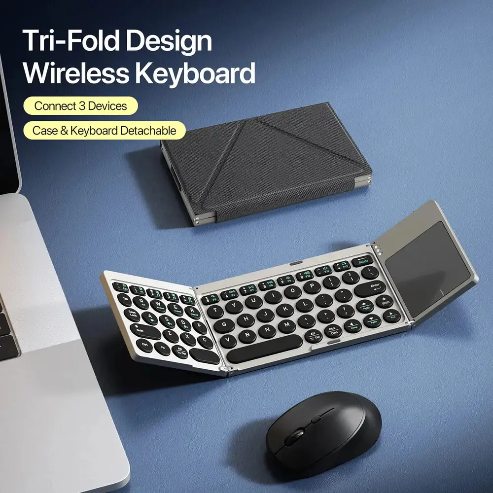 Teclado Portátil Touchflip Para Ipad Air 11 M4 Chip (2026) A3459 A3460 A3463 3