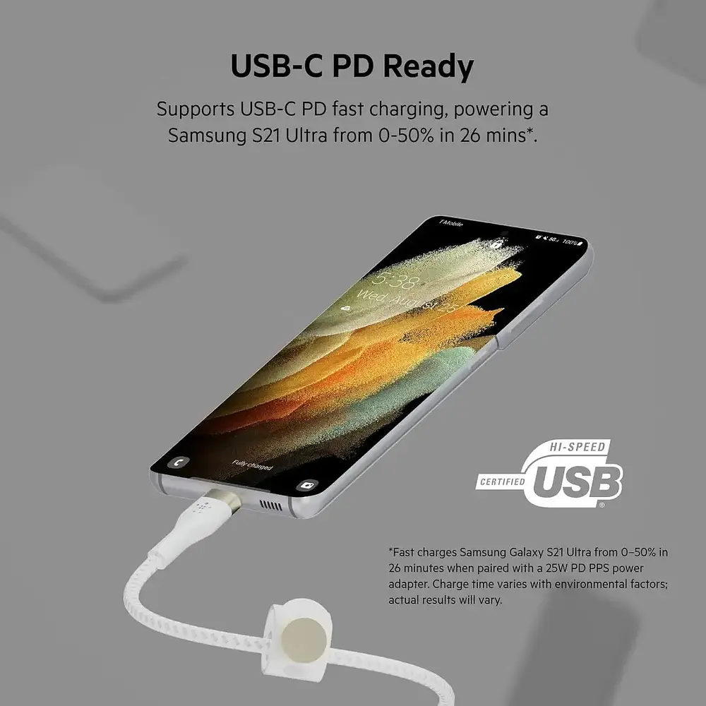 Cable Belkin Boostcharge Pro Flex Usb-c 2m Para Iphone 17e 3