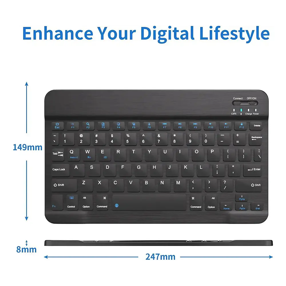 Teclado Portátil Bluetooth Para Ipad Air 11 M4 Chip (2026) A3459 A3460 A3463 7