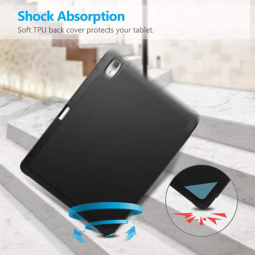 Smart Case Fintie Para Ipad Air 11 M4 Chip (2026) A3459 A3460 A3463 Negro 8