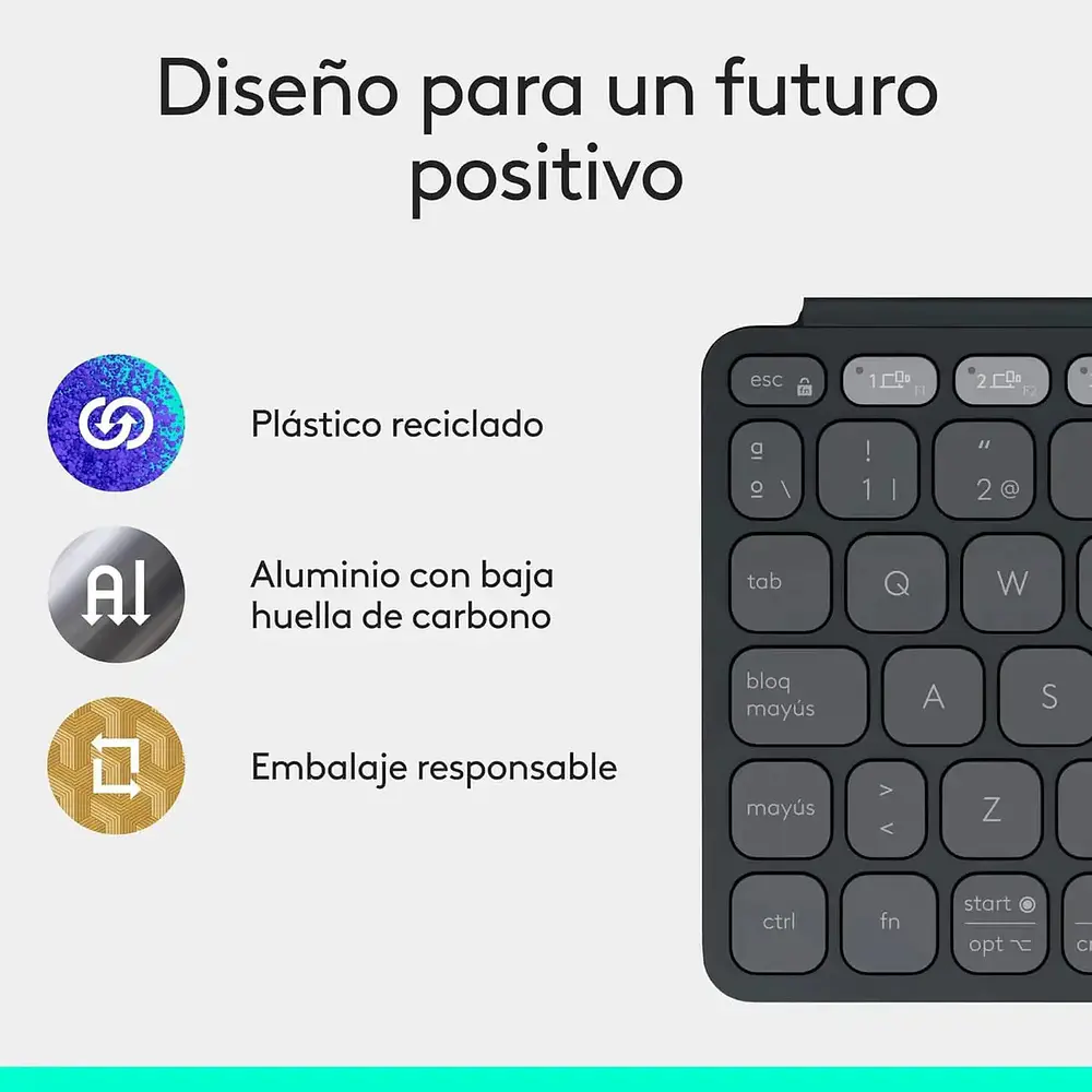 Teclado Logitech Keys To Go2 Para Ipad Air 13 M4 Chip (2026) A3461 A3462 A3464 8