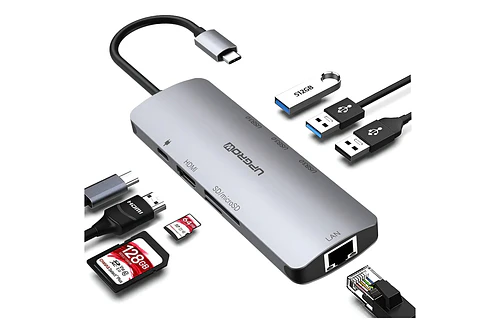 Adaptador Hub Upgrow Red 8en1 Para Galaxy S26 Ultra Plus
