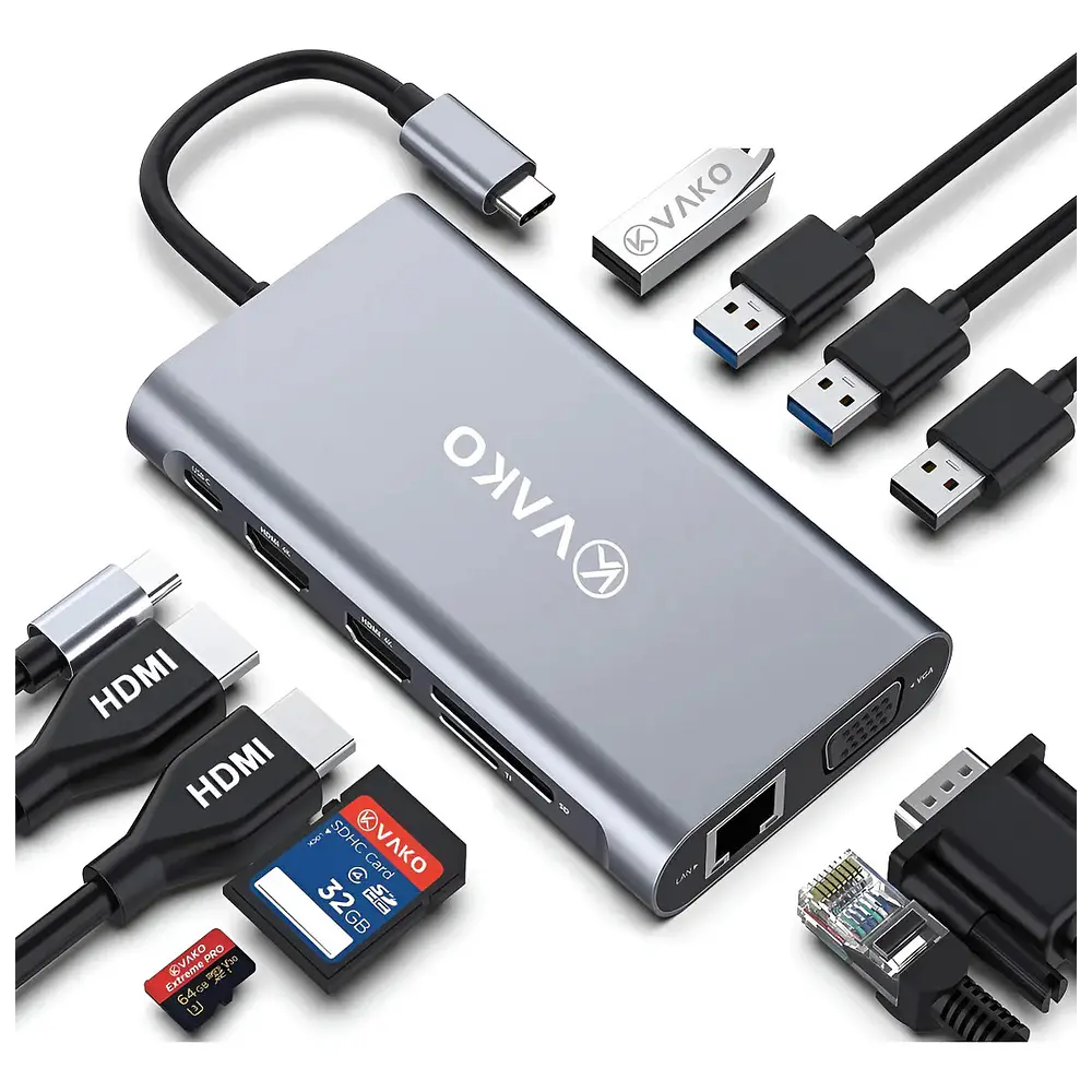 Adaptador Hub Vako Usb C Hdmi Para Macbook Air 15 M5 A3448 1