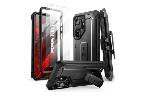 Case Supcase Ub Pro 360° Para Galaxy S26 Ultra Black + Mica