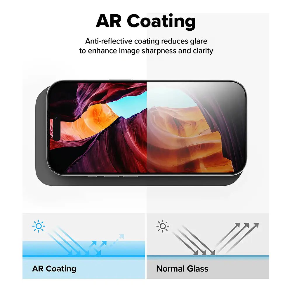 Mica De Vidrio Mate Ringke Ar Para iPhone 17 Pro 6.3 3