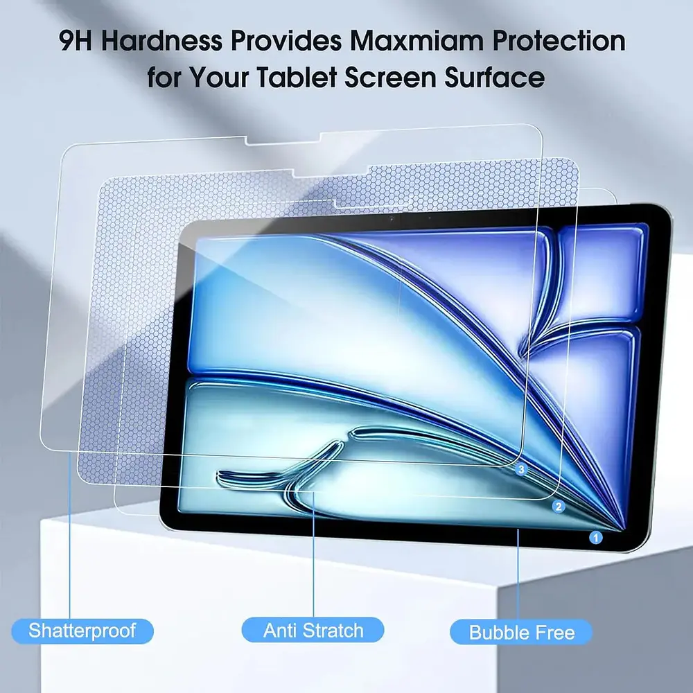 Mica Protector De Vidrio Para Ipad Air 13 M4 Chip (2026) A3461 A3462 A3464 5