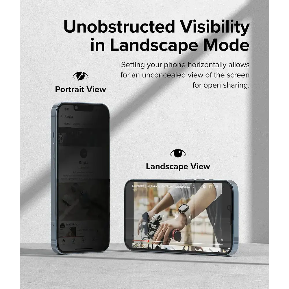 Mica Vidrio Antiespía Ringke Para Iphone 17e (2026) 5