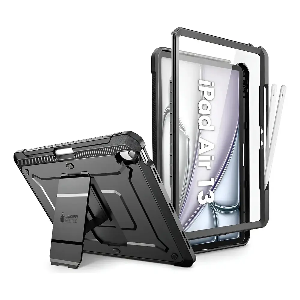 Case Supcase 360° Para Ipad Air 13 M4 Chip (2026) A3461 A3462 A3464 Negro 1