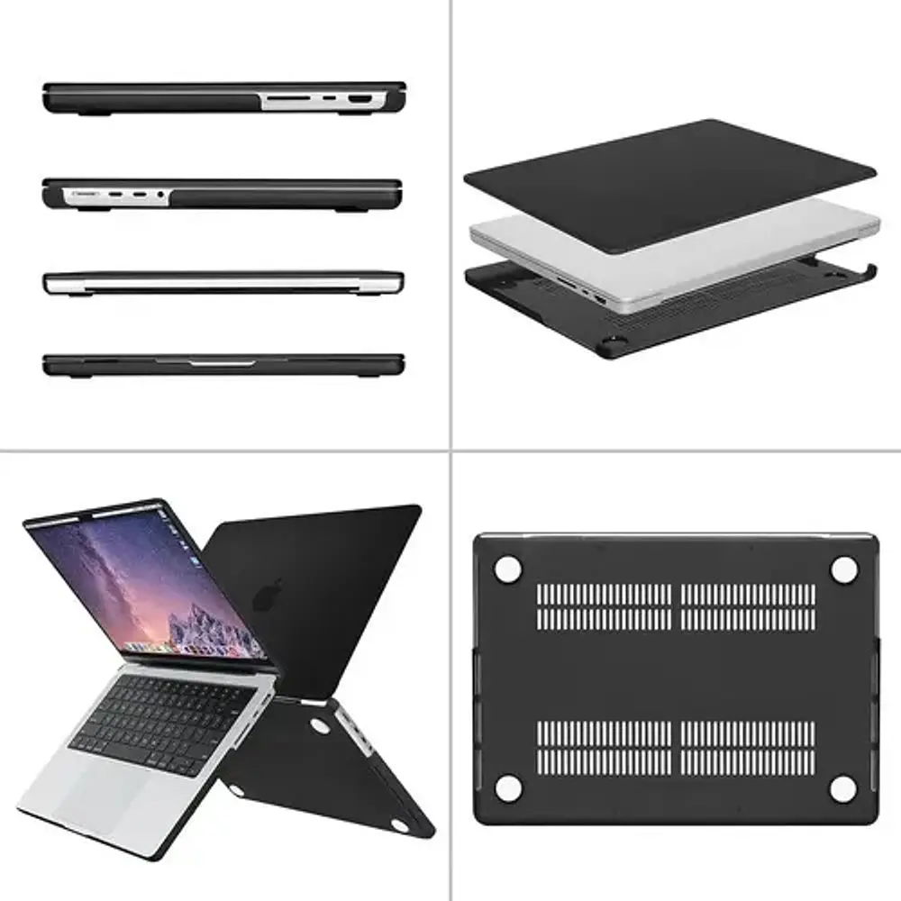 Case Mosiso Para Macbook Pro 14 M3 A2918 A2992 + Micas 4