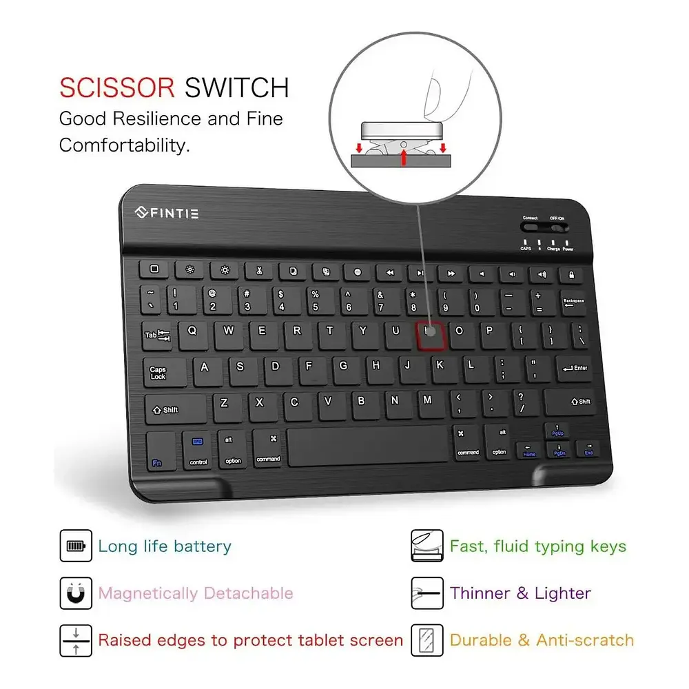 Case Teclado Fintie Para Ipad Air 11 M4 Chip (2026) A3459 A3460 A3463 3