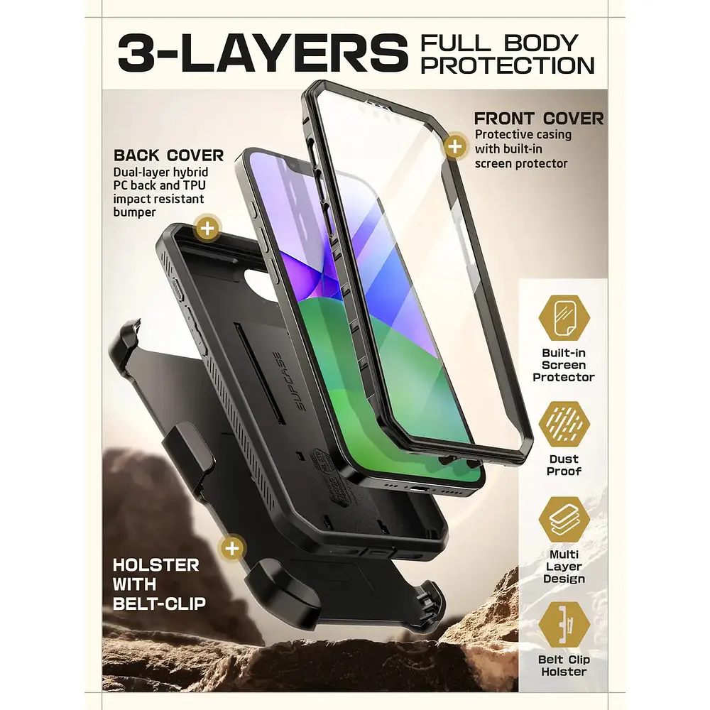 Case Supcase Para Iphone 17e (2026) Protector 360° Con Mica 4