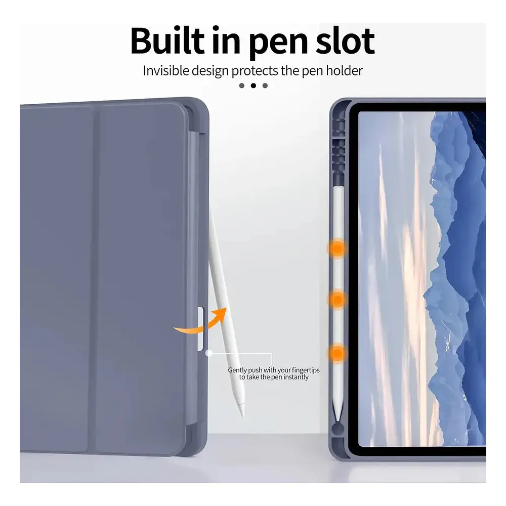 Funda Smart Case Para Ipad Air 11 M4 Chip (2026) A3459 A3460 A3463 Acero 2