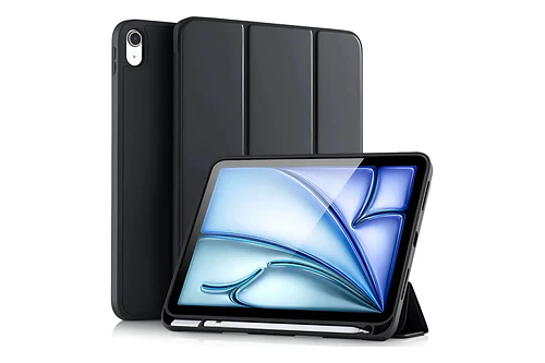 Funda Smart Case Para Ipad Air 11 M4 Chip (2026) A3459 A3460 A3463 Negro