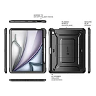 Case Supcase 360° Para Ipad Air 13 M4 Chip (2026) A3461 A3462 A3464 Negro 7
