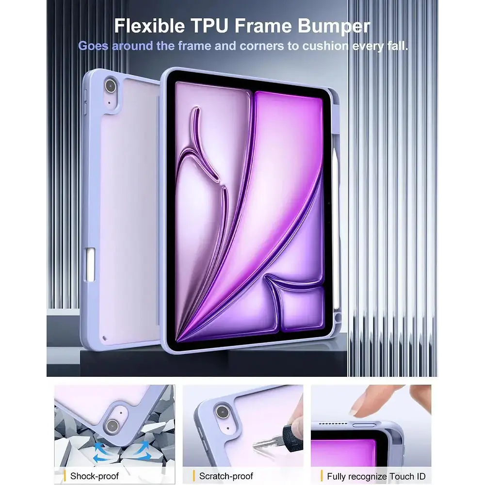 Funda Case Para Ipad Air 11 M4 Chip (2026) A3459 A3460 A3463 Lavanda 5