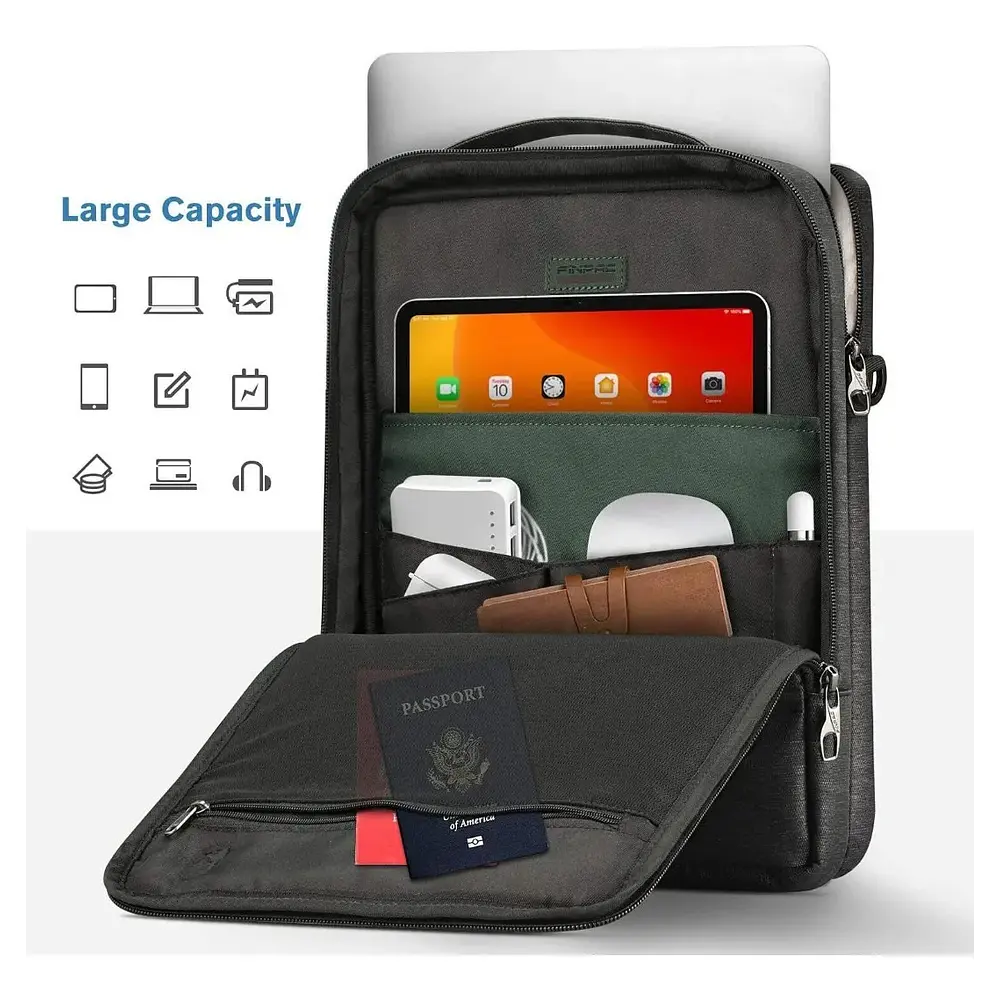 Funda Fintie Bag Para Ipad Air 13 M4 Chip (2026) A3461 A3462 A3464 Negro 5